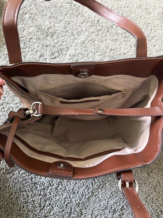 Nine West Brown Print Shoulder Crossbody Bag main image 6